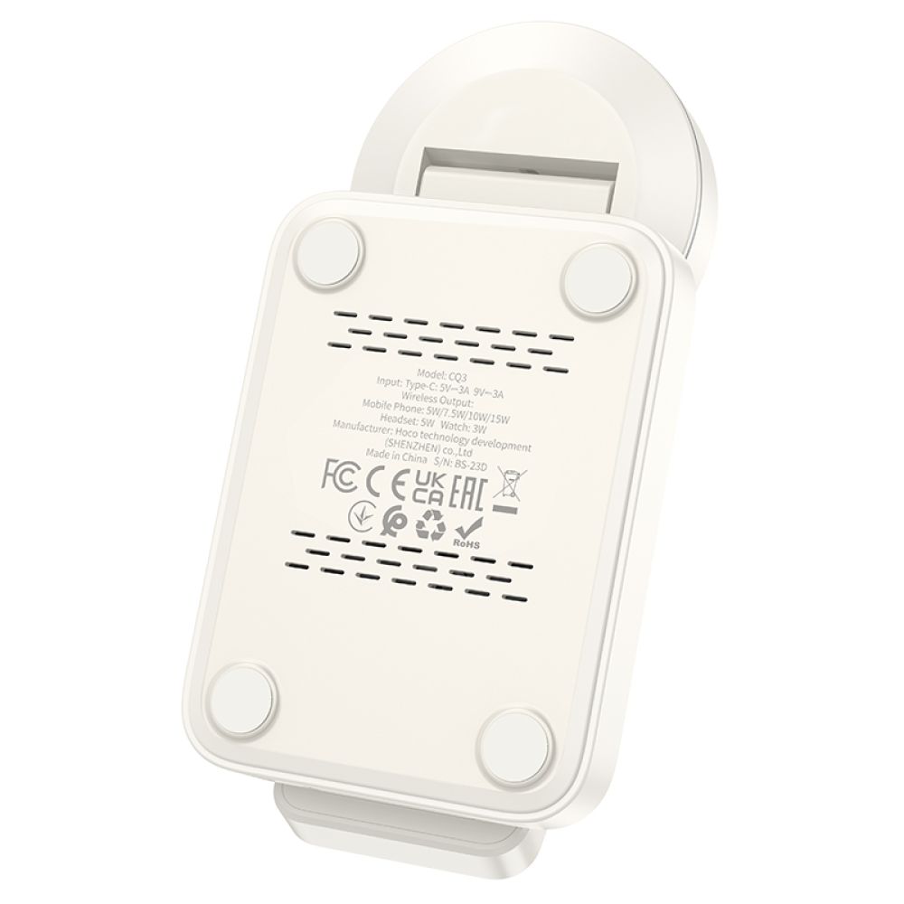 Купить БЕСПРОВОДНОЕ ЗАРЯДНОЕ УСТРОЙСТВО HOCO CQ3 3-IN-1 MAGNETIC 15W IP VERSION_7