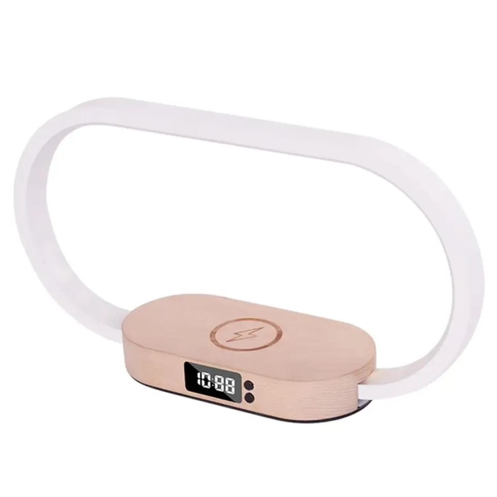 Купить БЕСПРОВОДНОЕ ЗАРЯДНОЕ УСТРОЙСТВО WR08 3IN1+LAMP/CLOCK/WIRELESS 10W МЯТ.УПАК.