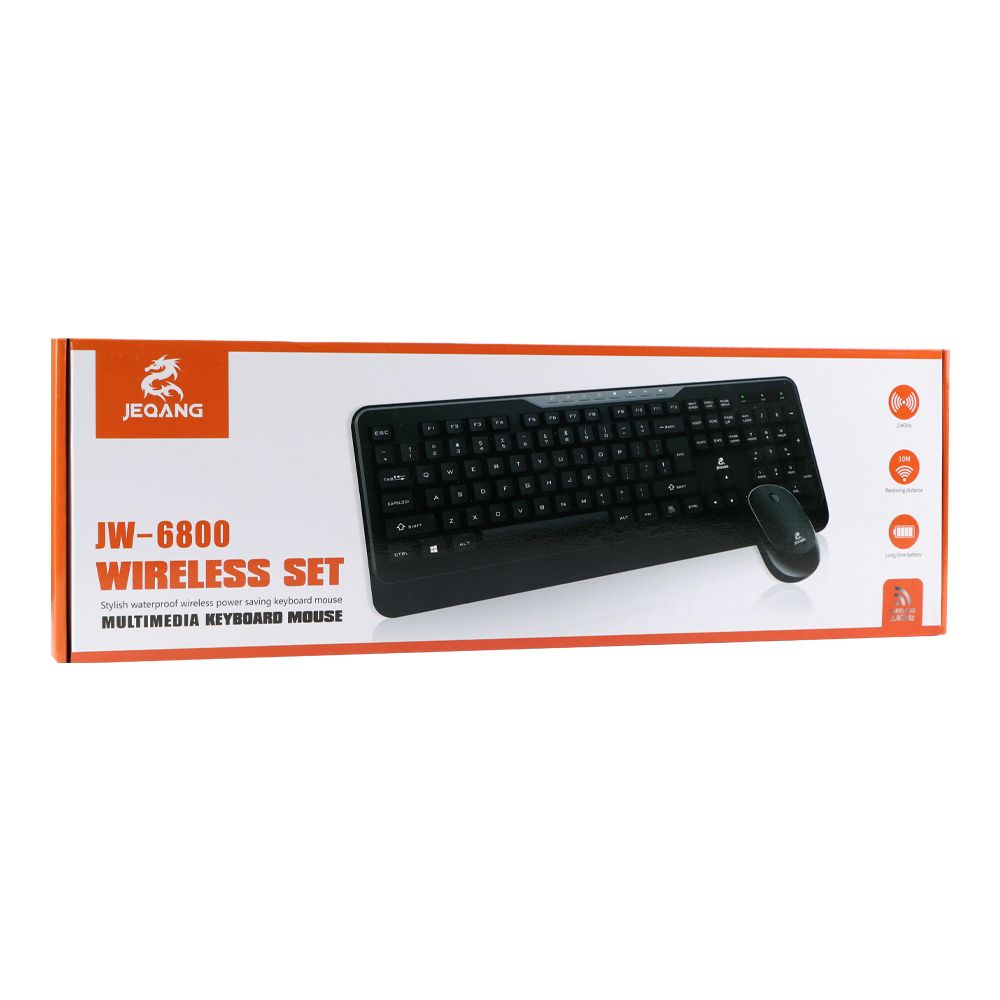Купить БЕСПРОВОДНАЯ КЛАВИАТУРА И МЫШЬ JEQANG JW-6800