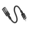 Купить USB ПЕРЕХОДНИК HOCO U107 TYPE-C MALE TO IP FEMALE ADAPTER 10 CM/10W_5