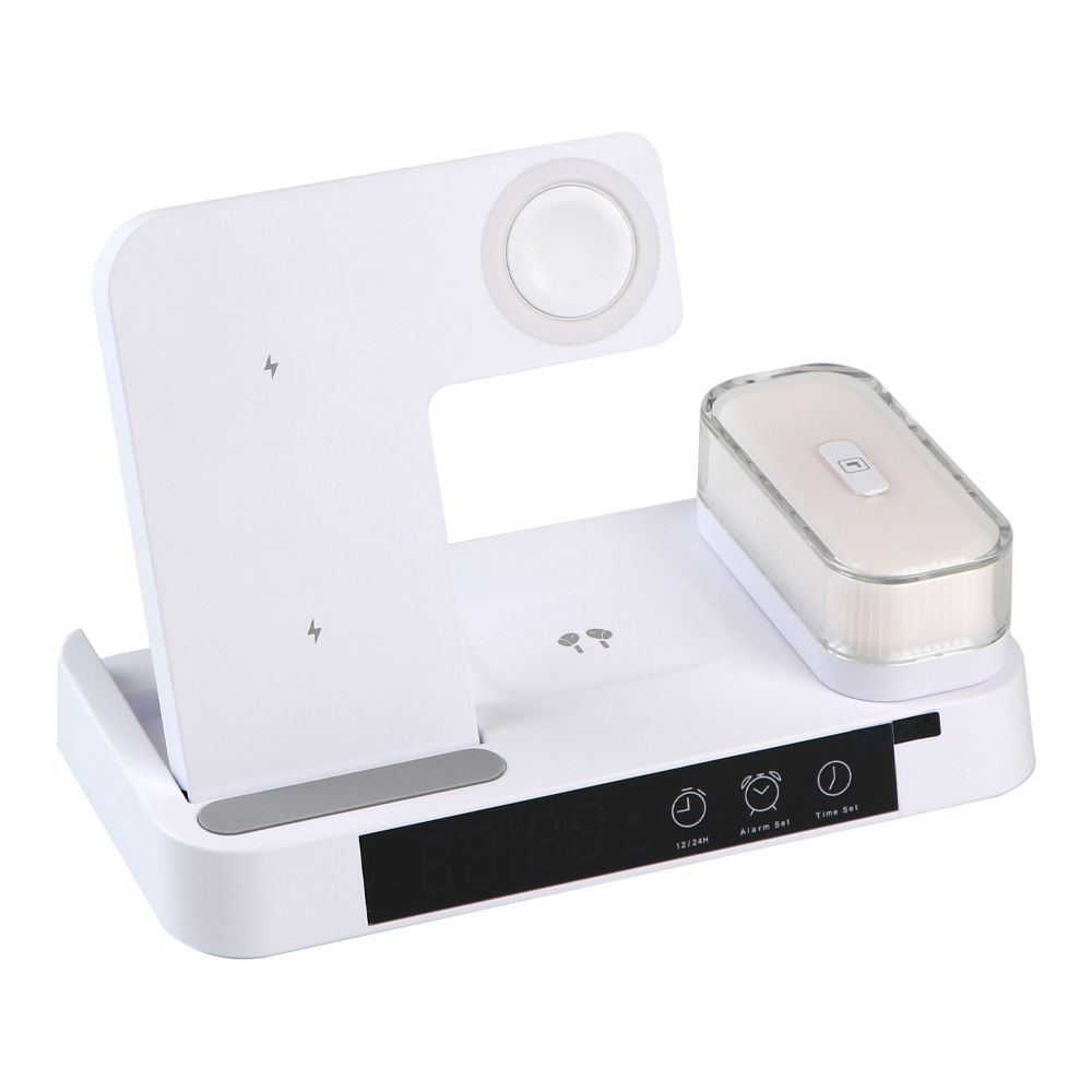 Купить БЕСПРОВОДНОЕ ЗАРЯДНОЕ УСТРОЙСТВО JJT-S37 5IN1+LAMP/ALARM CLOCK 30W S VERSION_1