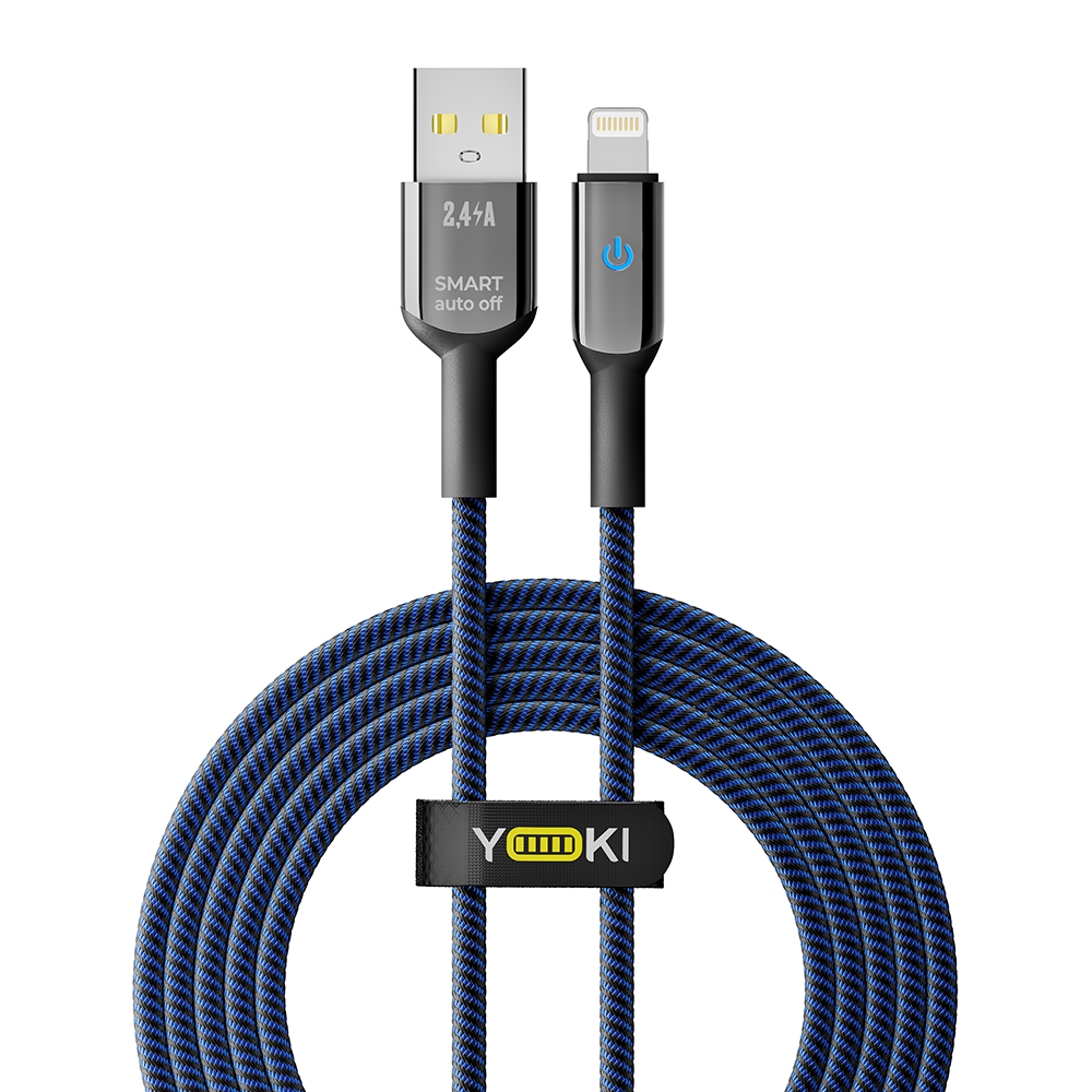Купить USB YOKI SMART YK-SM31 LIGHTNING 2.4A 2M_1