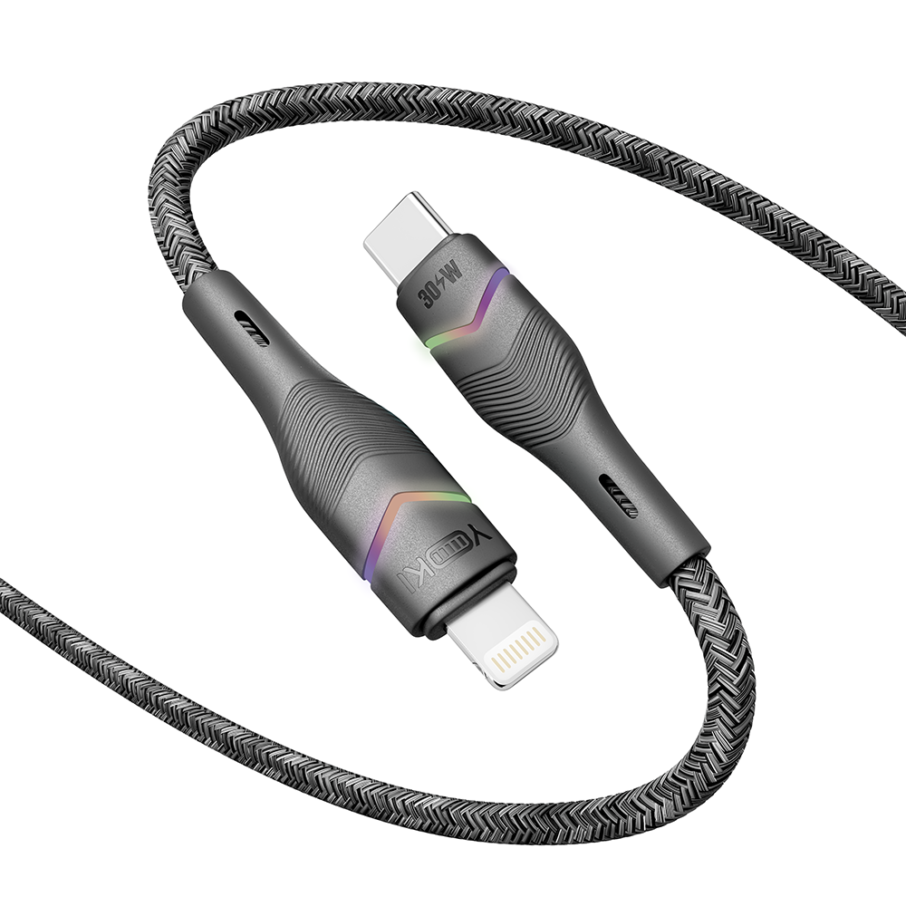 Купить USB YOKI RGB YK-RG24 TYPE-C TO LIGHTNING 30W 1.2M_3