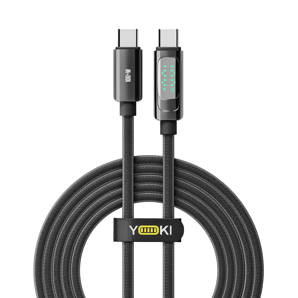 Купить USB YOKI DISPLAY YK-DI88 TYPE-C TO TYPE-C 100W 2M_1