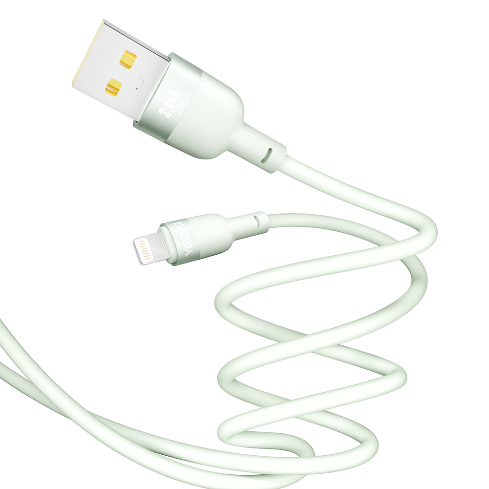 Купить USB YOKI SILICONE YK-SI50 LIGHTNING 2.4A 1.2M_6