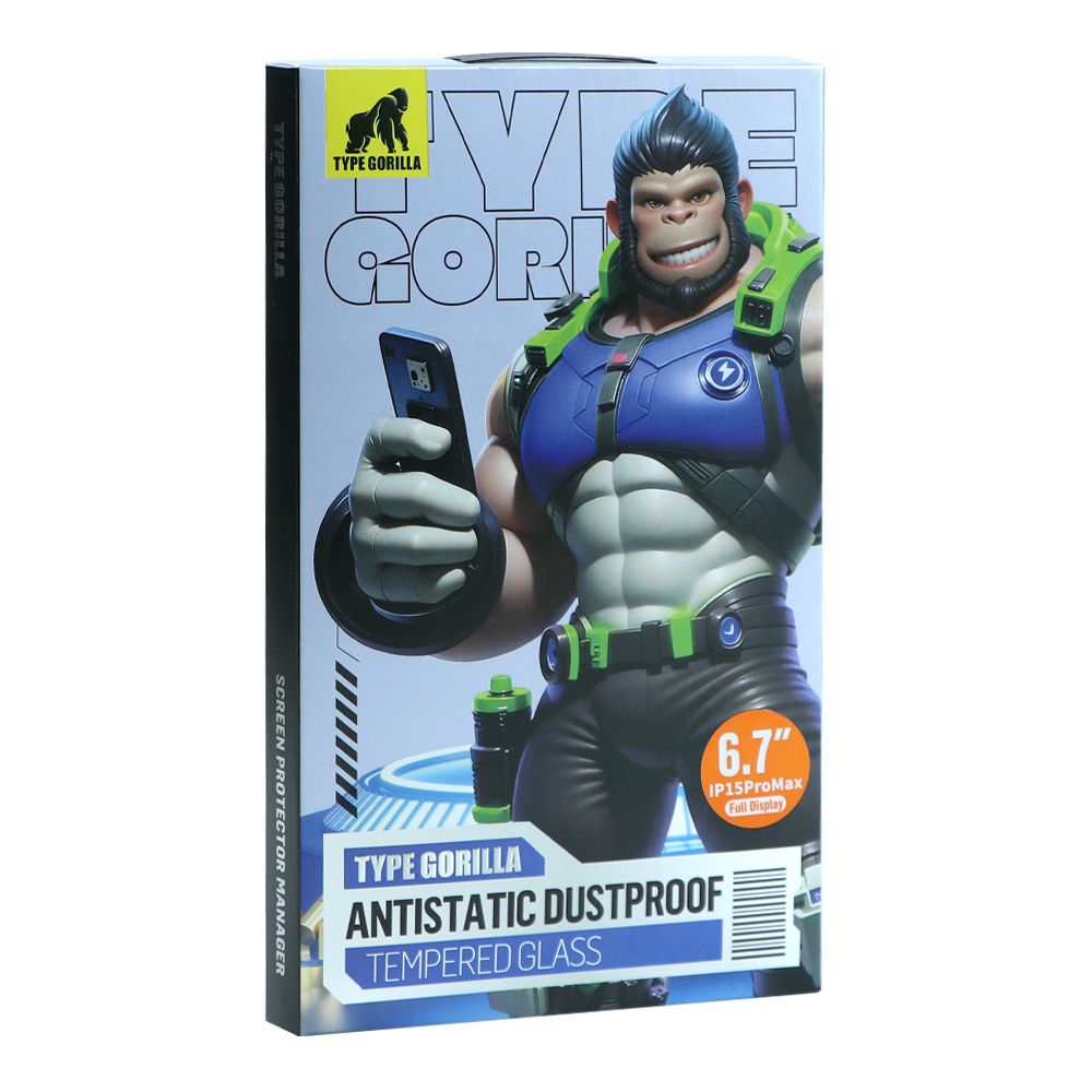 Купить ЗАЩИТНОЕ СТЕКЛО TYPE GORILLA 0.33ММ 2.5D HD GLASS ANTI-DUST  FOR IPHONE 15 PRO MAX