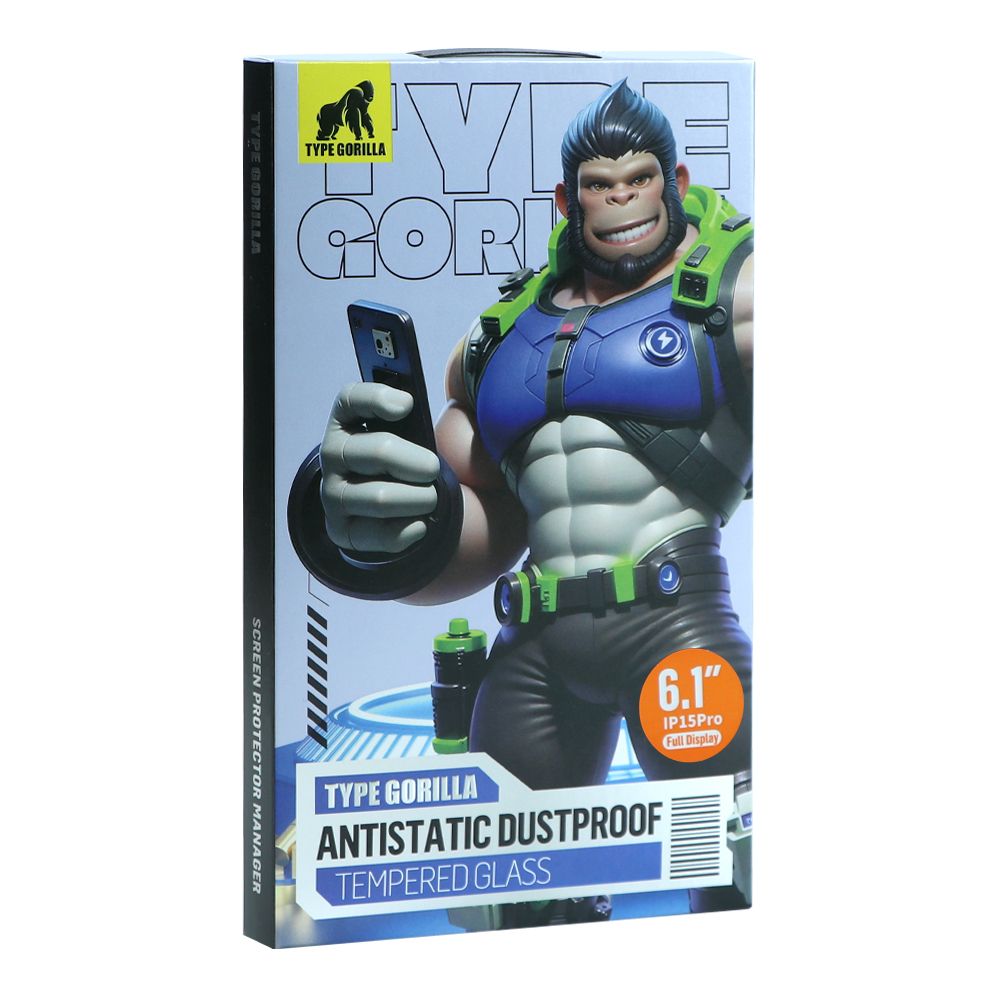 Купить ЗАЩИТНОЕ СТЕКЛО TYPE GORILLA 0.33ММ 2.5D HD GLASS ANTI-DUST  FOR IPHONE 15 PRO