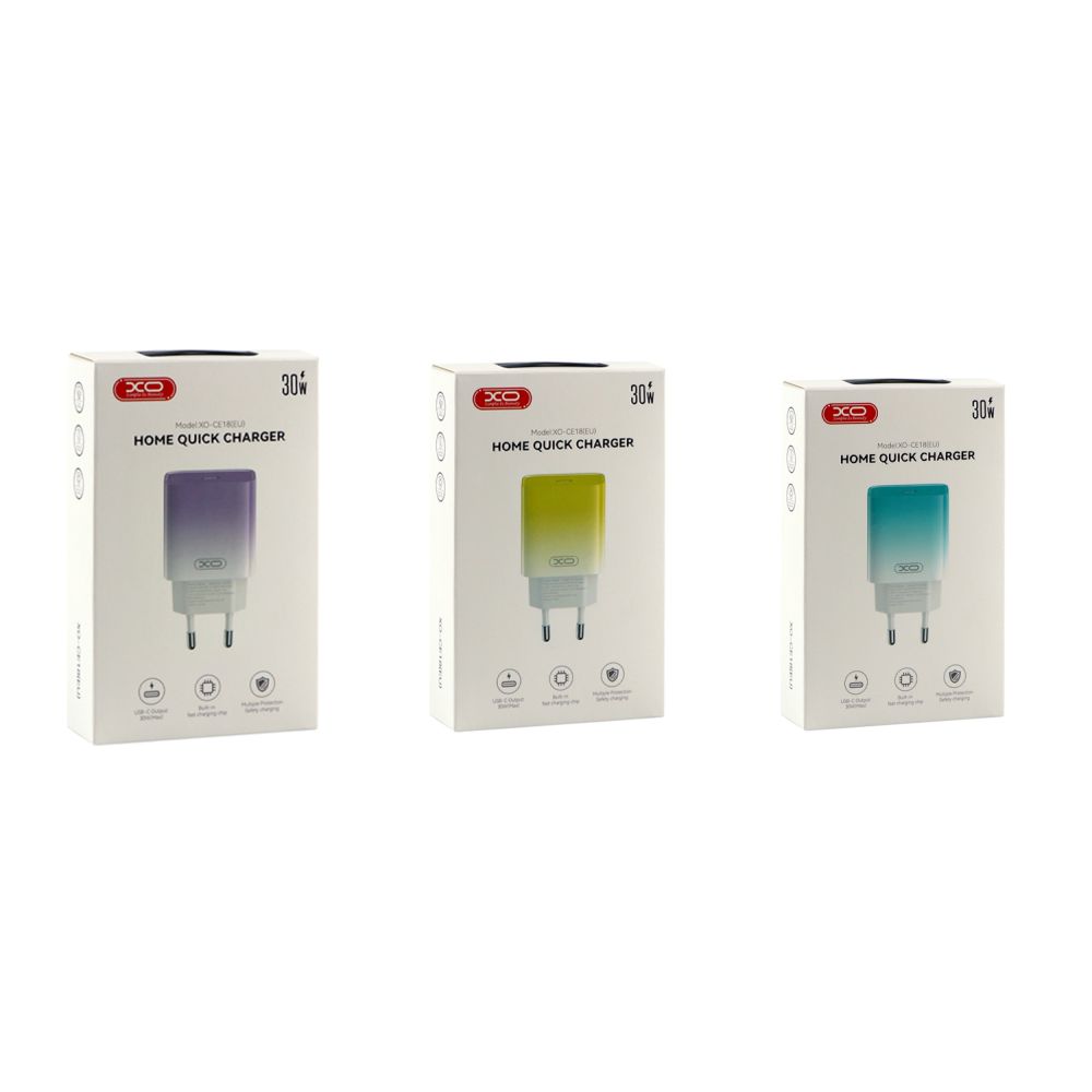 Купить СЕТЕВОЕ ЗАРЯДНОЕ УСТРОЙСТВО XO CE18 1TYPE-C PD/QC 30W