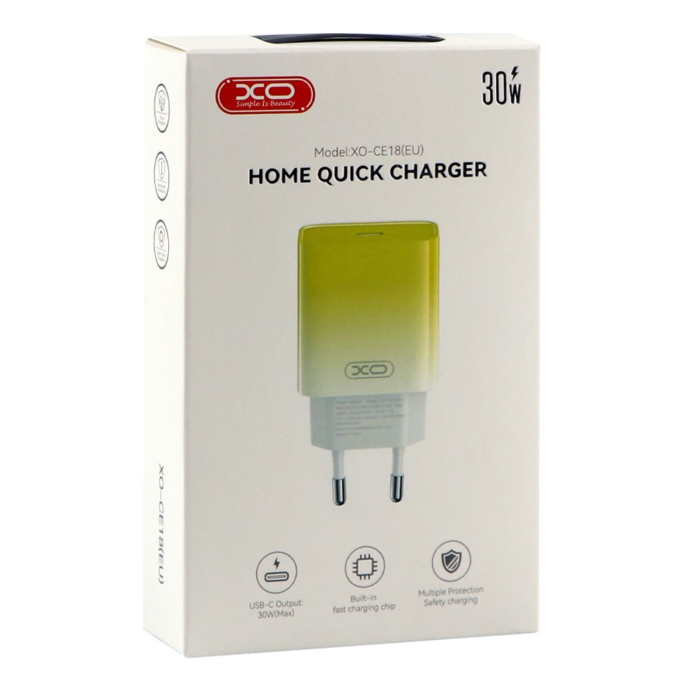 Купить СЕТЕВОЕ ЗАРЯДНОЕ УСТРОЙСТВО XO CE18 1TYPE-C PD/QC 30W_1