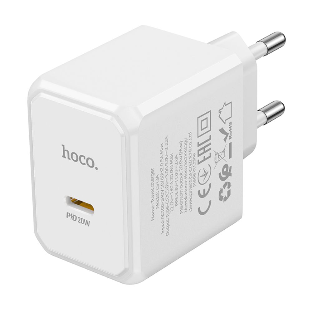 Купить СЕТЕВОЕ ЗАРЯДНОЕ УСТРОЙСТВО HOCO CS13A 1USB-C PD/QC 20W_6