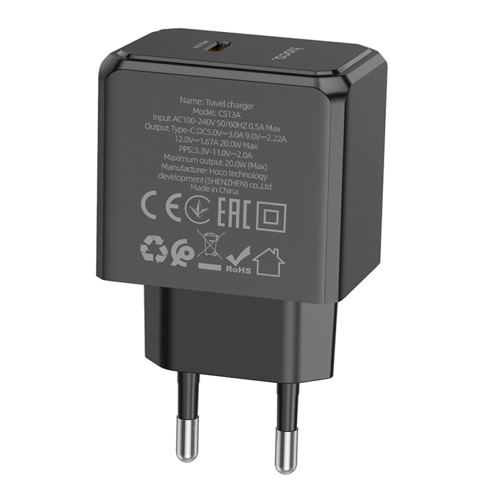 Купить СЕТЕВОЕ ЗАРЯДНОЕ УСТРОЙСТВО HOCO CS13A 1USB-C PD/QC 20W_7