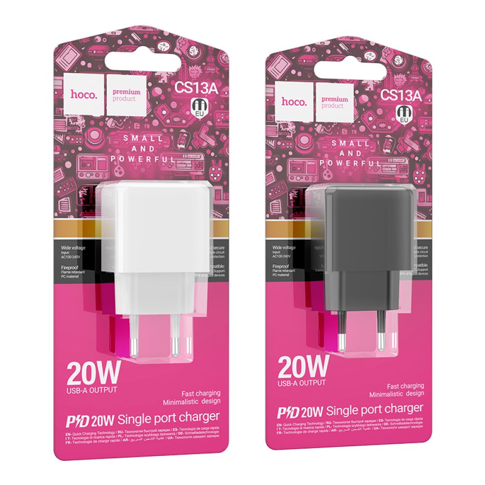 Купить СЕТЕВОЕ ЗАРЯДНОЕ УСТРОЙСТВО HOCO CS13A 1USB-C PD/QC 20W