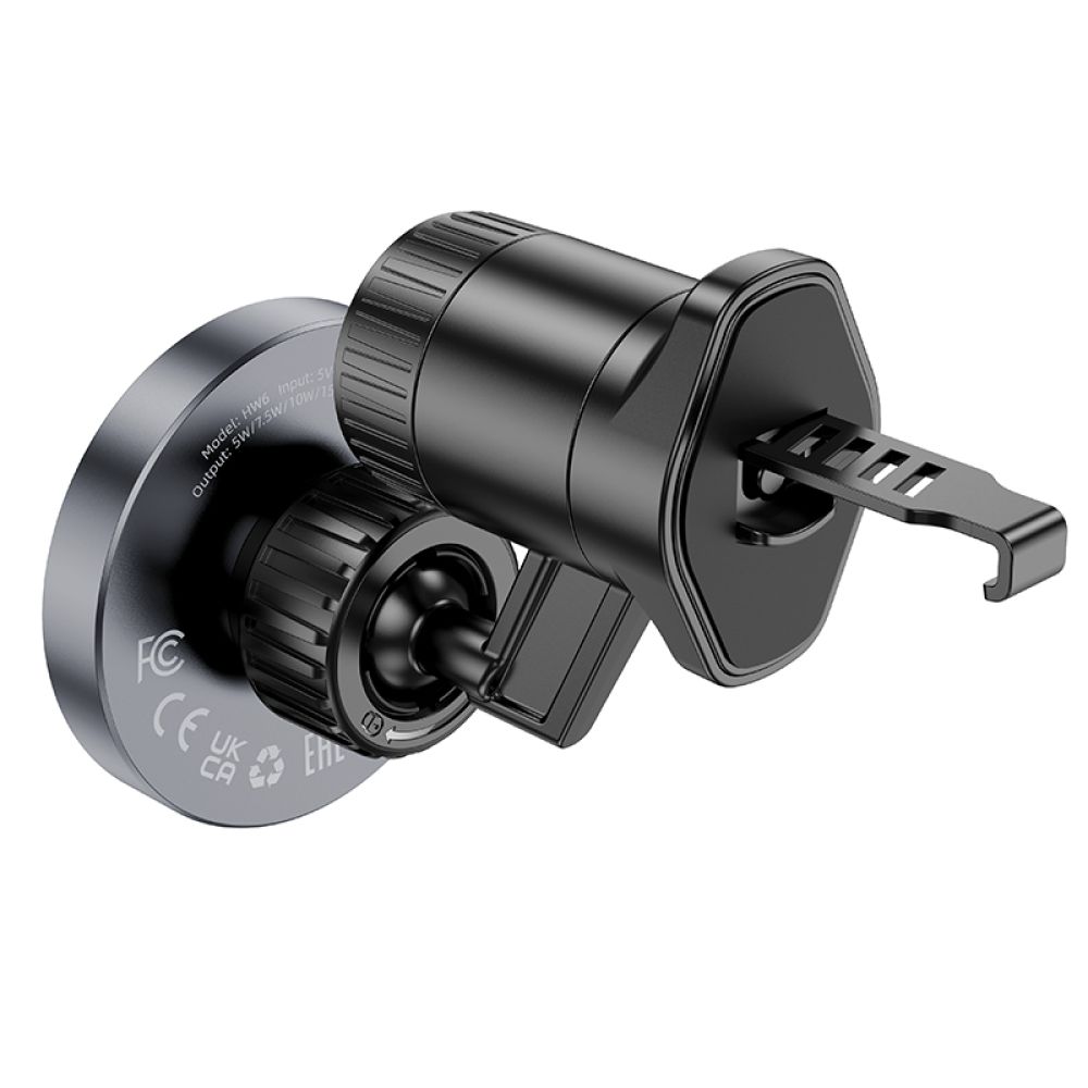 Купить АВТОДЕРЖАТЕЛЬ HOCO HW6 VISION METAL MAGNETIC WIRELESS 15W_6