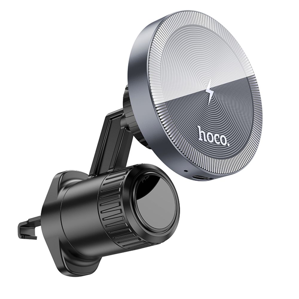 Купить АВТОДЕРЖАТЕЛЬ HOCO HW6 VISION METAL MAGNETIC WIRELESS 15W_1