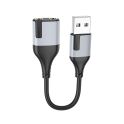 Купить ПЕРЕХОДНИК BOROFONE BV19 CREATOR 2-IN-1 USB TO 3.5MM_1