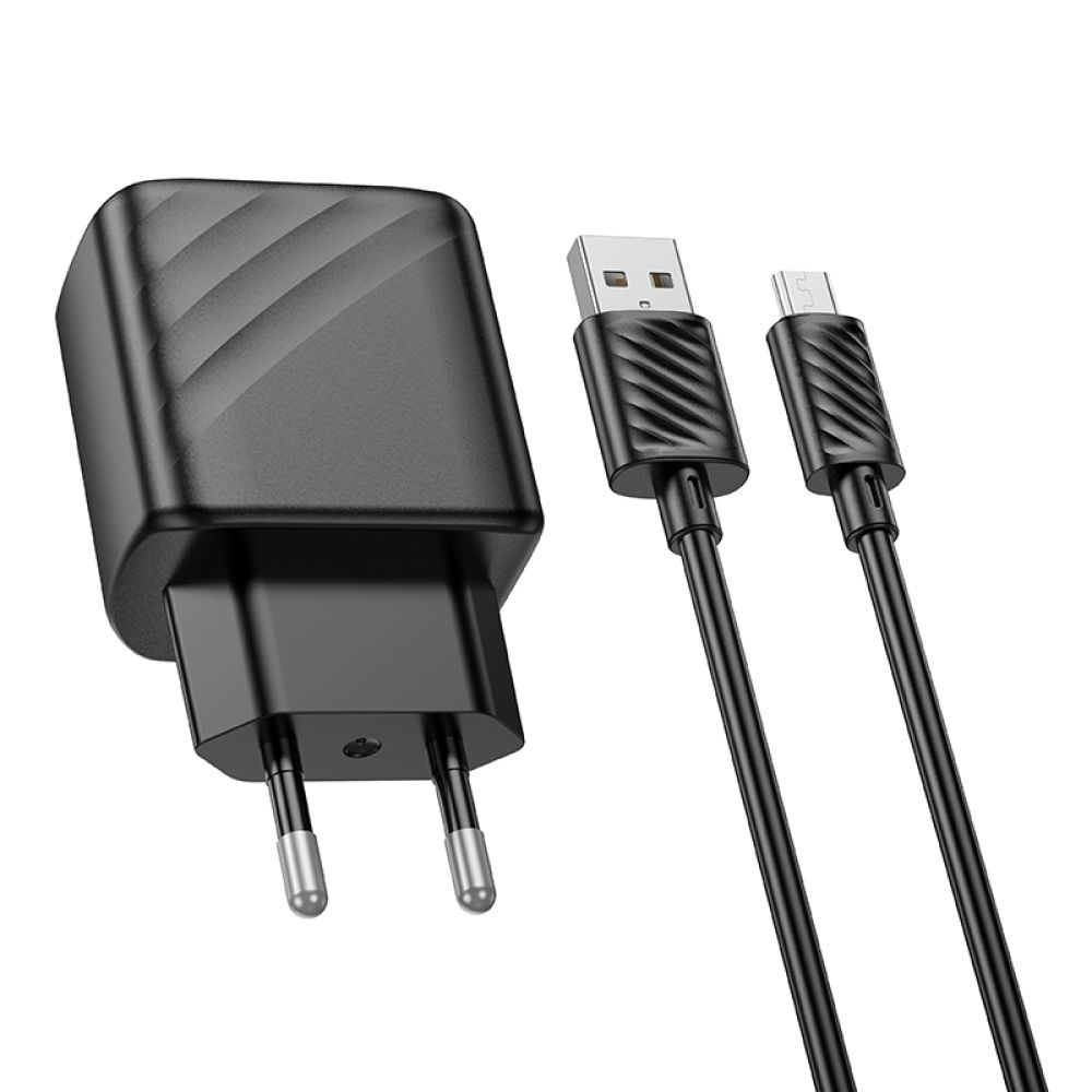 Купить СЕТЕВОЕ ЗАРЯДНОЕ УСТРОЙСТВО HOCO CS21A 1USB QC 18W+USB TO MICRO_5
