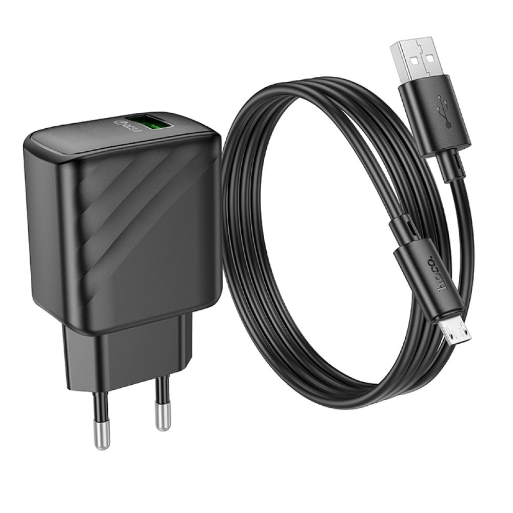 Купить СЕТЕВОЕ ЗАРЯДНОЕ УСТРОЙСТВО HOCO CS21A 1USB QC 18W+USB TO MICRO_6