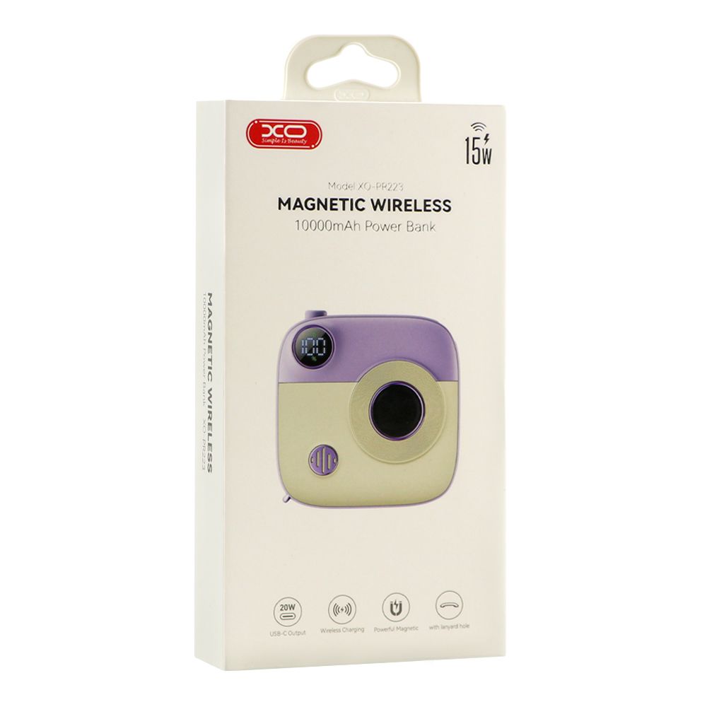Купить POWER BANK XO PR223 MAGNETIC 15W MINI CAMERA DIGITAL DISPLAY 10000MAH