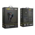 Купить АВТО ЗАРЯДНОЕ УСТРОЙСТВО YOKI LED SERIES YK-C20 PD/QC 20W