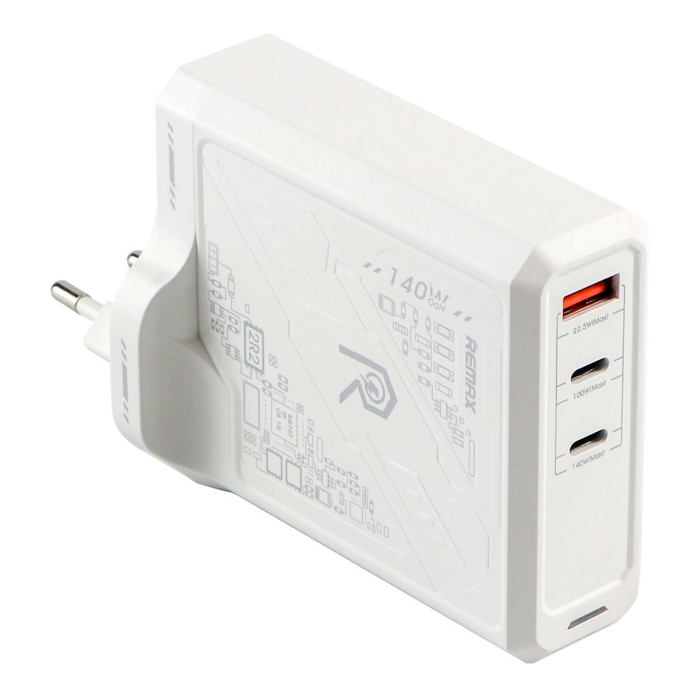 Купить СЕТЕВОЕ ЗАРЯДНОЕ УСТРОЙСТВО REMAX RP-U106 140W 2C+1A GAN_5