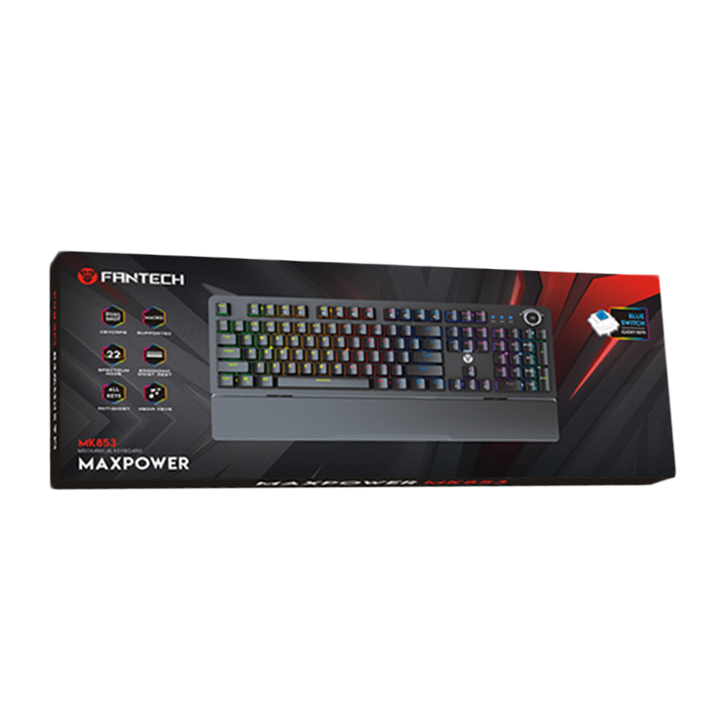 Купить КЛАВИАТУРА ИГРОВАЯ FANTECH MAX POWER MK853 RED SWITCH