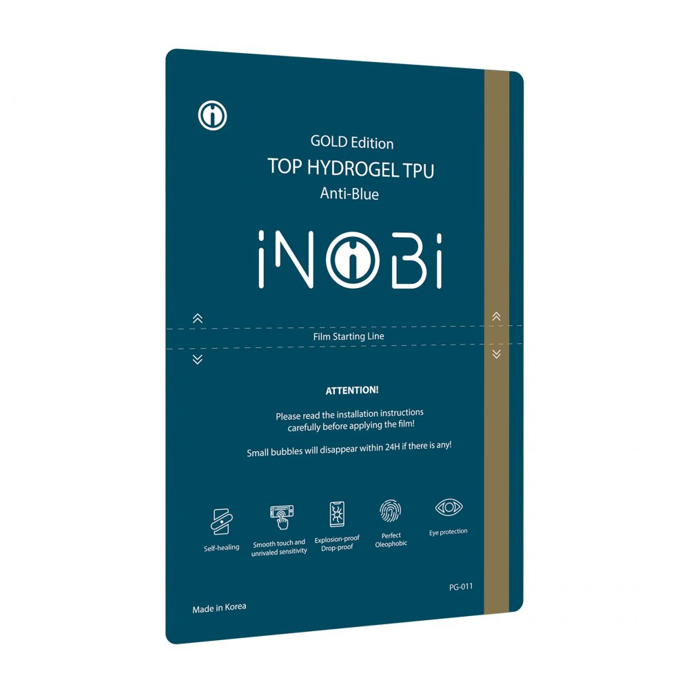 Купить ГИДРОГЕЛЬ ПЛЁНКА INOBI GOLD PG-003 / 25 ШТУК (ГЛЯНЕЦ АНТИ-СИНИЙ)_1