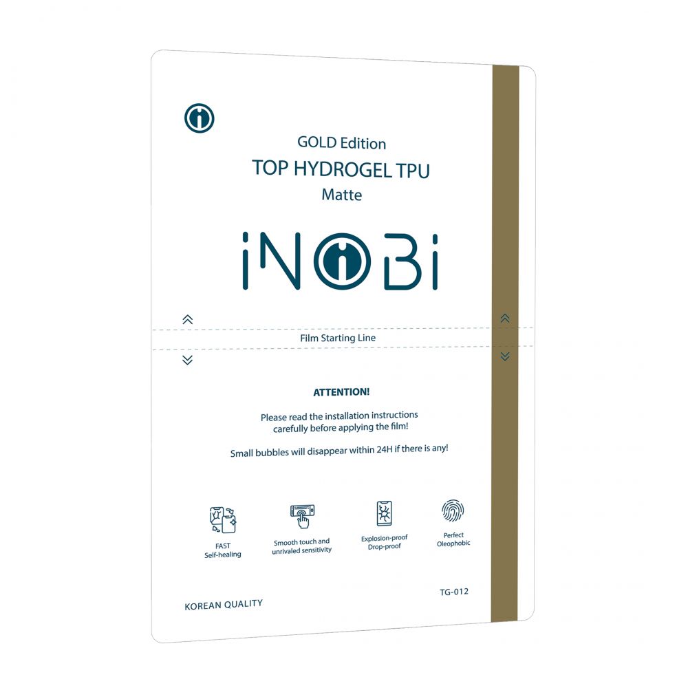 Купить ГИДРОГЕЛЬ ПЛЁНКА ДЛЯ ПЛАНШЕТА INOBI GOLD TG-012 / 10 ШТУК (МАТОВАЯ)