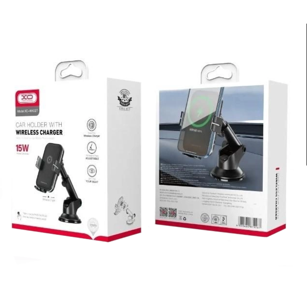 Купить АВТОДЕРЖАТЕЛЬ XO WX027 WIRELESS 15W