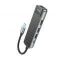 Купить USB HOCO HB23 TYPE-C TO (HDMI+USB3.0+USB2.0+RJ45+PD)_3