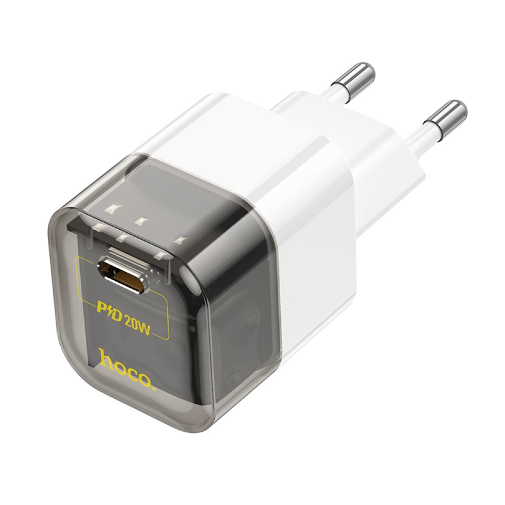 Купить СЕТЕВОЕ ЗАРЯДНОЕ УСТРОЙСТВО HOCO C125A TRANSPARENT PD20W/QC_3