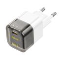 Купить СЕТЕВОЕ ЗАРЯДНОЕ УСТРОЙСТВО HOCO C125A TRANSPARENT PD20W/QC_3