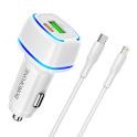 Купить АВТО ЗАРЯДНОЕ УСТРОЙСТВО BOROFONE BZ14A PD20W+QC3.0 TYPE-C TO LIGHTNING 3A_2