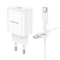 Купить СЕТЕВОЕ ЗАРЯДНОЕ УСТРОЙСТВО BOROFONE BA81A 1USB-C PD/QC 20W+TYPE-C TO TYPE-C_4