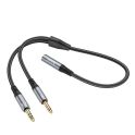 Купить AUDIO SPLITTER  HOCO UPA21 2-IN-1 3.5 FEMALE TO 2 MALE_1