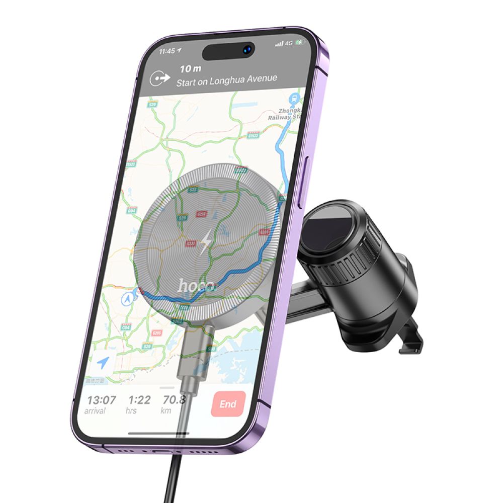 Купить АВТОДЕРЖАТЕЛЬ HOCO HW6 VISION METAL MAGNETIC WIRELESS 15W_4