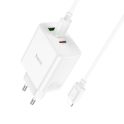 Купить СЕТЕВОЕ ЗАРЯДНОЕ УСТРОЙСТВО HOCO C126A PURE PD+QC 40W(2C1A) TYPE C TO LIGHTNING_3