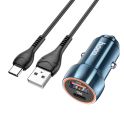 Купить АВТО ЗАРЯДНОЕ УСТРОЙСТВО HOCO Z46A PD20W+QC3.0 TYPE C_1
