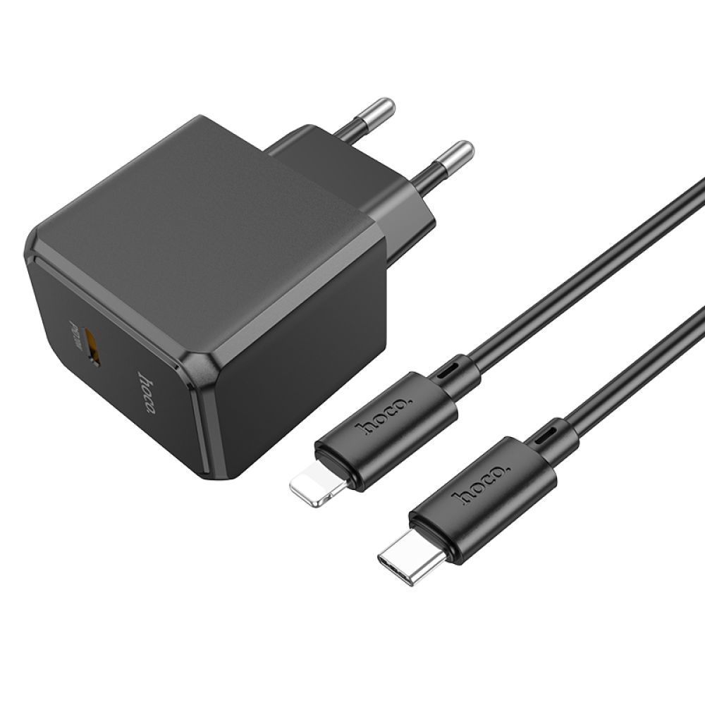 Купить СЕТЕВОЕ ЗАРЯДНОЕ УСТРОЙСТВО HOCO CS13A 1USB-C PD/QC 20W+TYPE-C TO LIGHTNING_4