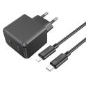 Купить СЕТЕВОЕ ЗАРЯДНОЕ УСТРОЙСТВО HOCO CS13A 1USB-C PD/QC 20W+TYPE-C TO LIGHTNING_4