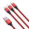 Купить USB BASEUS RAPID 3-IN-1 USB TO MICRO / LIGHTNING / TYPE-C 3.5A 1.2M CAJS0000_5