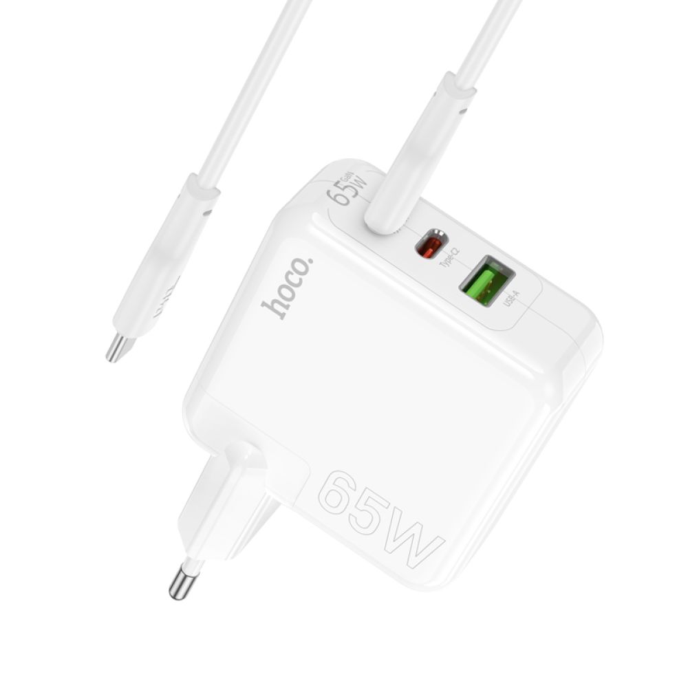 Купить СЕТЕВОЕ ЗАРЯДНОЕ УСТРОЙСТВО HOCO C115A HEADER PD65W/QC (2C1A) GAN TYPE-C TO TYPE-C_2