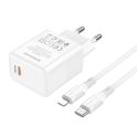Купить СЕТЕВОЕ ЗАРЯДНОЕ УСТРОЙСТВО BOROFONE BA77A INSIGHTFUL PD/QC 30W TYPE-C TO LIGHTNING_1