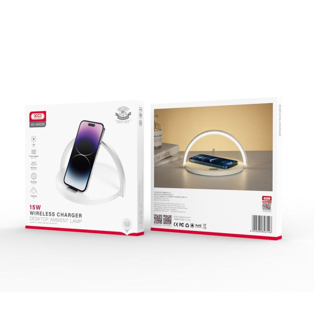 Купить БЕСПРОВОДНОЕ ЗАРЯДНОЕ УСТРОЙСТВО XO WX030 15W 3 IN 1